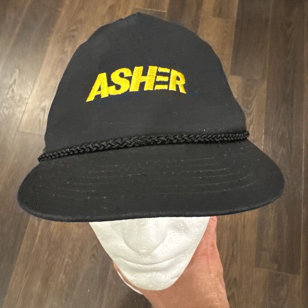 KC Asher Snapback Black Hat Cap